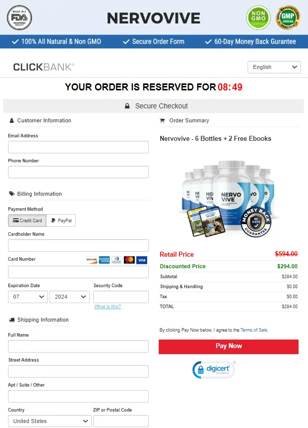 Nervovive-Secure-Checkout